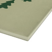 彼女にガーリー対するクリスマスツリー弓の美的ギフト カッティングボード (角)