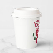 彼女にガーリー対するクリスマスツリー弓の美的ギフト 紙コップ (右)