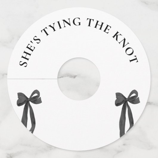 彼女に一杯おごって！ 結婚式前最後の夜のプレゼントに ワイングラスタグ (正面)