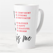 彼女に対する力を与える主張 カフェラテマグ (右アングル)