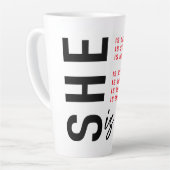 彼女に対する力を与える主張 カフェラテマグ (左アングル)