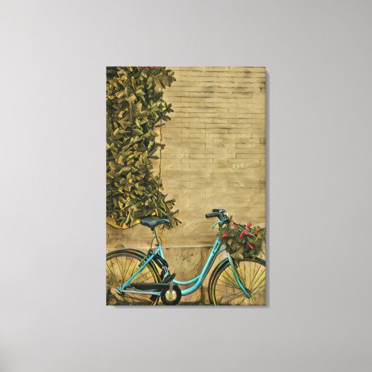 彼女に自転車の贈り物 キャンバスプリント (正面)