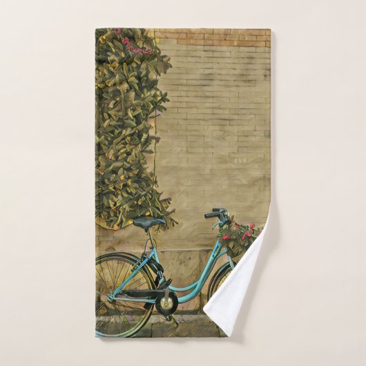 彼女に自転車の贈り物 ハンドタオル (ハンドタオル)