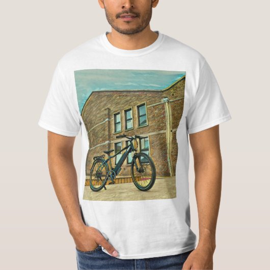 彼女に自転車の贈り物 Tシャツ (正面)
