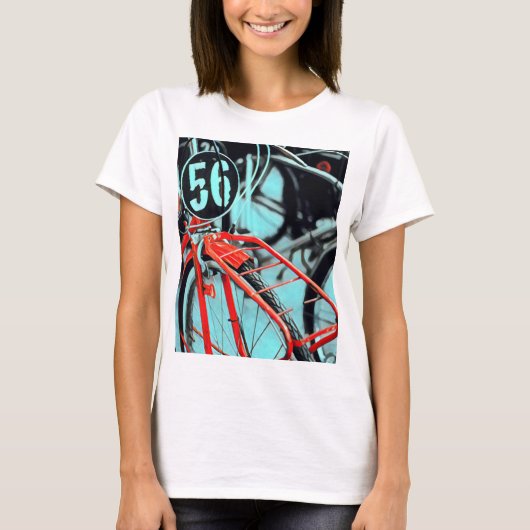 彼女に自転車の贈り物 Tシャツ (正面)