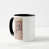 彼女に誓約および固まりを取っている尼僧 マグカップ (正面左)