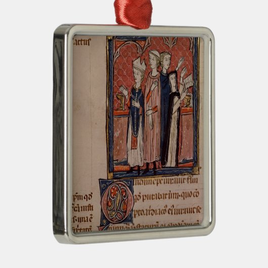 彼女に誓約および固まりを取っている尼僧 メタルオーナメント (右)