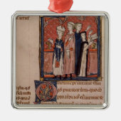 彼女に誓約および固まりを取っている尼僧 メタルオーナメント (正面)