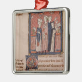 彼女に誓約および固まりを取っている尼僧 メタルオーナメント (左)