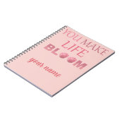 彼女に贈る花のプレゼント ノートブック (左側)