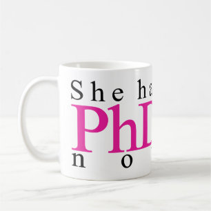 彼女にPhDが今あります コーヒーマグカップ