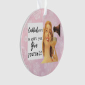 彼女のおもしろい友人のSassyのためのクリスマスの装飾 オーナメント (正面)