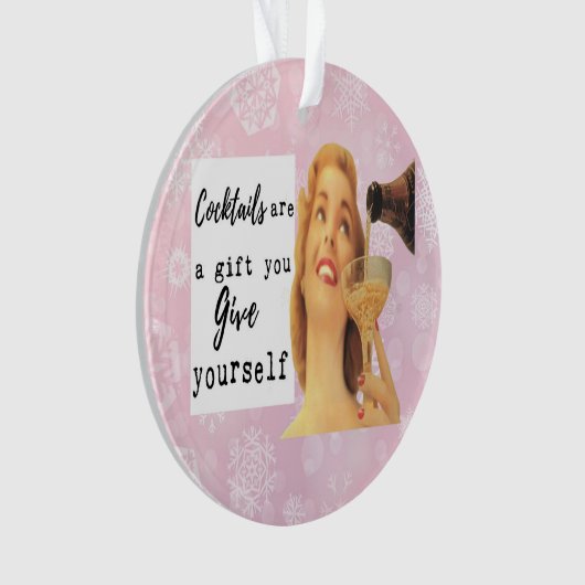 彼女のおもしろい友人のSassyのためのクリスマスの装飾 オーナメント (正面)