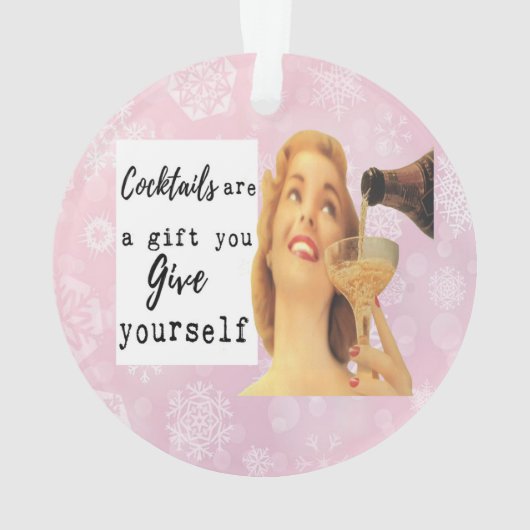 彼女のおもしろい友人のSassyのためのクリスマスの装飾 オーナメント (裏面)