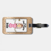 彼女のおもしろい旅行バケーションクルーズ ラゲッジタグ (裏面横)