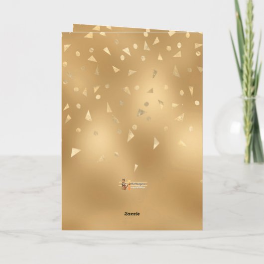 彼女のおもしろい素朴な階級のための任意の年齢誕生日カード カード (裏面)