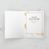 彼女のおもしろい誕生日のための女性のスナーク漫画 カード (内部)