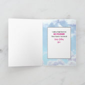 彼女のおもしろい誕生日のための皮肉な女性の漫画 カード (内部)