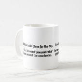 彼女のおもしろい贈り物，彼のための贈り物 コーヒーマグカップ (正面左)