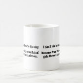 彼女のおもしろい贈り物，彼のための贈り物 コーヒーマグカップ (中央)