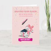 彼女のおもしろいTwezer誕生日カード カード (正面)