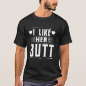 彼女のお尻が好き Tシャツ (正面)