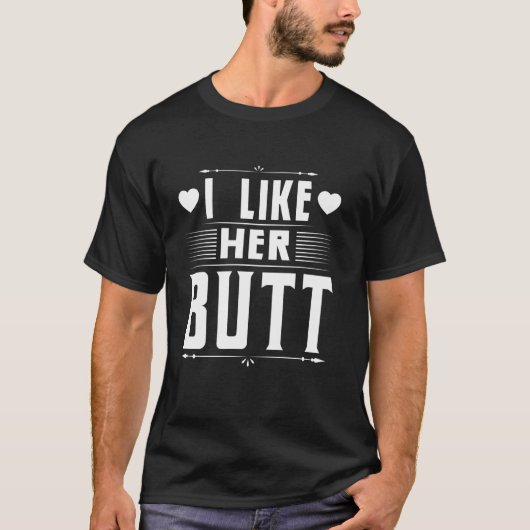彼女のお尻が好き Tシャツ (正面)