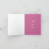 彼女のお母さんに、誕生日 カード (内部)