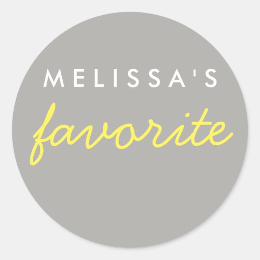 彼女のお気に入りのお菓子 ラウンドシール (正面)