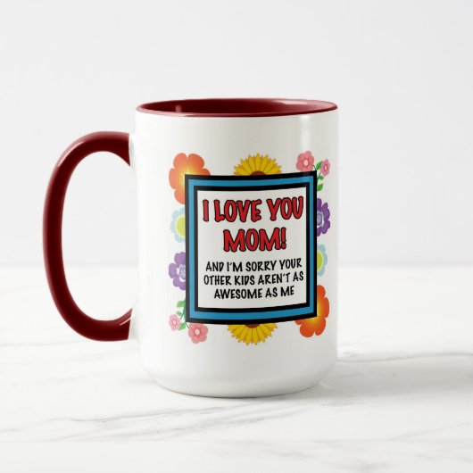 彼女のお気に入りのな子供からのお母さんのマグ マグカップ (左)