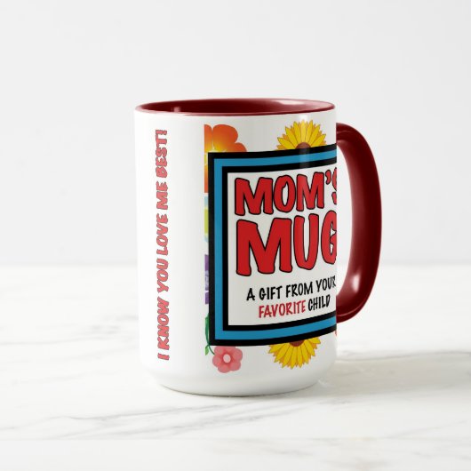 彼女のお気に入りのな子供からのお母さんのマグ マグカップ (正面右)