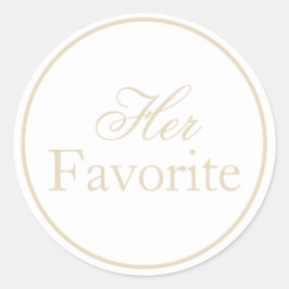 彼女のお気に入りのステッ結婚クベージュアイボリーカーキ ラウンドシール