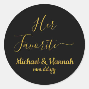 彼女のお気に入りの結婚式の引き出物キャンディは治療に行く ラウンドシール