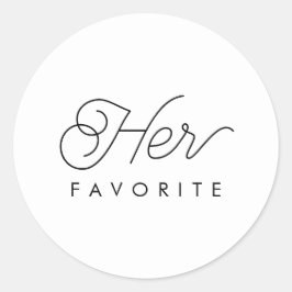 彼女のお気に入りの結婚式の引き出物モダン書 ラウンドシール