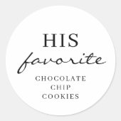 彼女のお気に入りの結婚式の引き出物編集可能ラウンドステッカー ラウンドシール (正面)