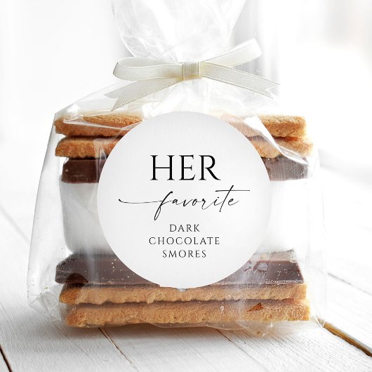 彼女のお気に入りの結婚式の引き出物編集可能ラウンドステッカー ラウンドシール