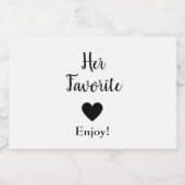 彼女のお気に入りの結婚式の引き出物酒ボトルラベル リキュールボトルラベル (シングルラベル)