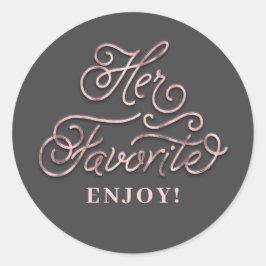 彼女のお気に入りの結婚式の引き出物 ラウンドシール