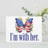 彼女のかわいいカマラハリスバタフライカードを持っている (スタンド正面)