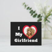 彼女のことが大好きなんだベイパーソナライズカスタムフォト ポストカード (スタンド正面)