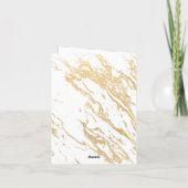 彼女のご縁はもう決まっています ゴールドの折りたためる感謝カード サンキューカード (裏面)