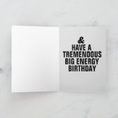 彼女のためにおもしろいのパパのトランプ誕生日カード カード (内部)