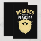 彼女のためにヒゲを生やして 招待状 (正面/裏面)