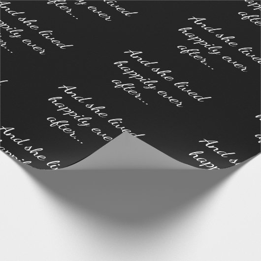 彼女のために模様を描いた後の幸せな気持ち ラッピングペーパー (角)