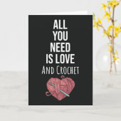 彼女のために編む　クロシェターカード　クロッシェ カード (黄色い花)