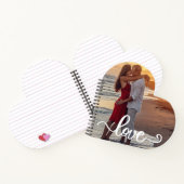 彼女のために、または彼のための写真のバレンタイン ノートブック (内部)