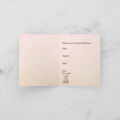 彼女のために…赤ちゃんシャワーの招待 招待状 (内部)