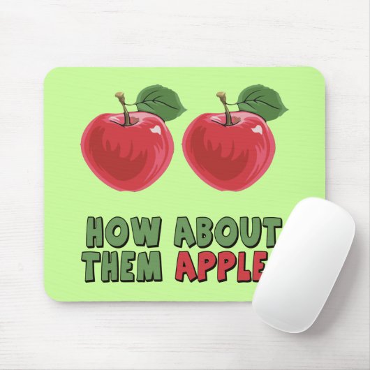 彼女のためのおもしろいなりんごのTシャツそしてギフト マウスパッド (マウス)