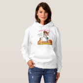 彼女のためのおもしろいな獣医の技術のフード付きスウェットシャツは、それをカスタマイズ パーカ (正面フル)