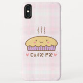 彼女のためのかわいいのかわいこちゃんパイ落書き Case-Mate iPhoneケース (裏面)